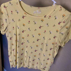 Hollister Floral Cropped Top